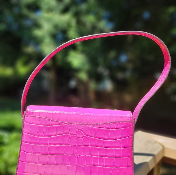 Kate Spade NWT Pink Croc Embossed - Picture 2 of 16